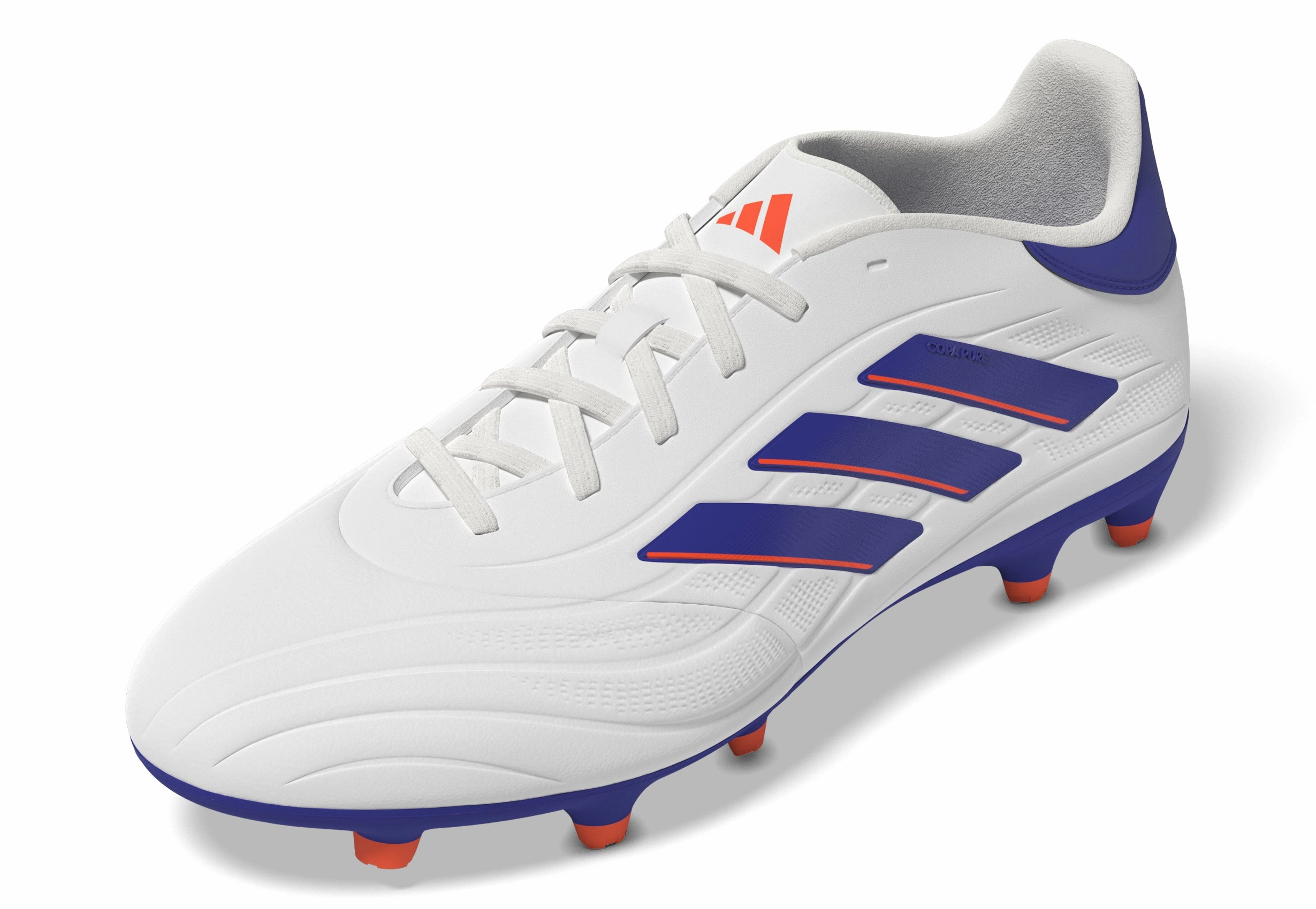 adidas Copa Pure 2 League FG Firm Ground Soccer Shoes  - FTWhite/ LucBlu/ Solar Red