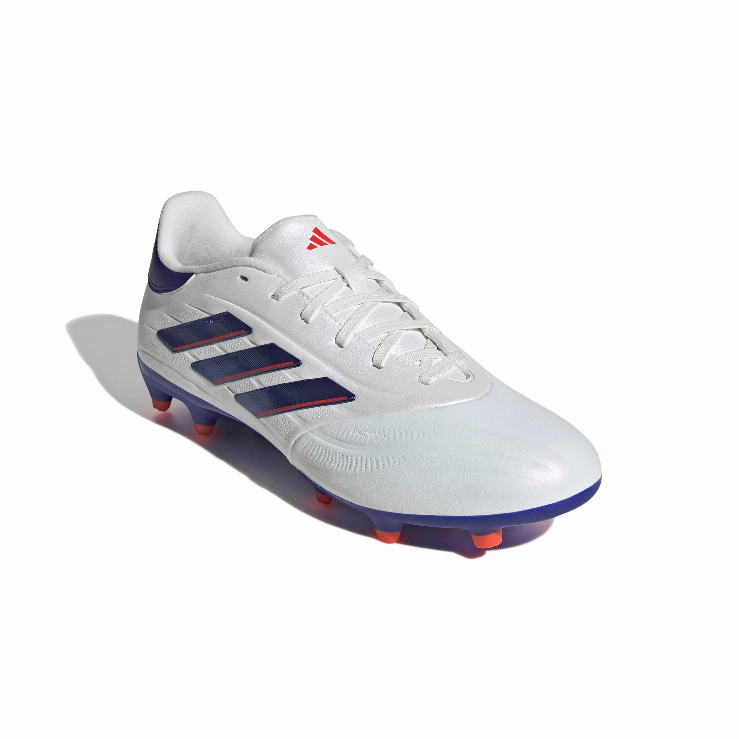adidas Copa Pure 2 League FG Firm Ground Soccer Shoes  - FTWhite/ LucBlu/ Solar Red