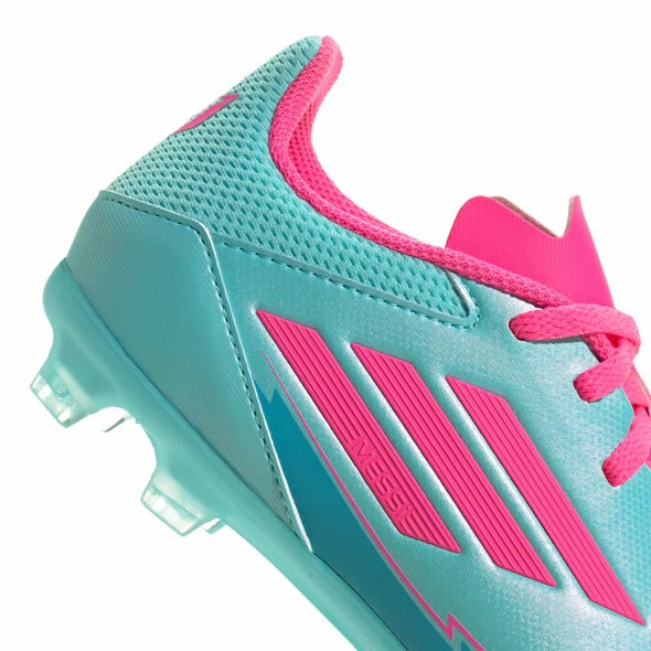 adidas F50 League MESSI FG/MG Junior - flash aqua/lucid pink/lucid cyan
