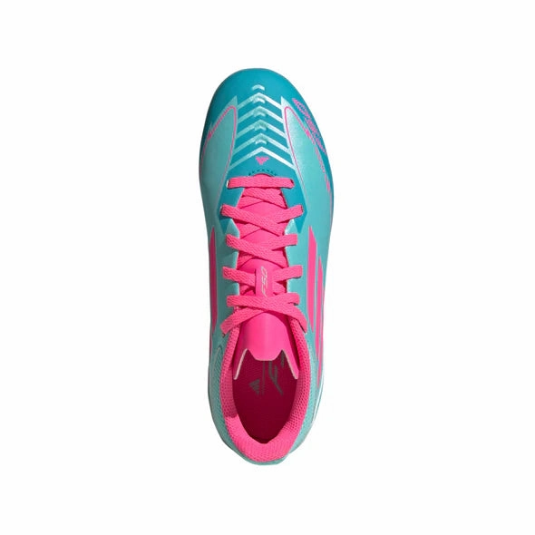adidas F50 League MESSI FG/MG Junior - flash aqua/lucid pink/lucid cyan