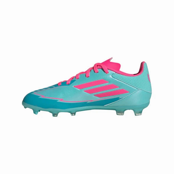 adidas F50 League MESSI FG/MG Junior - flash aqua/lucid pink/lucid cyan