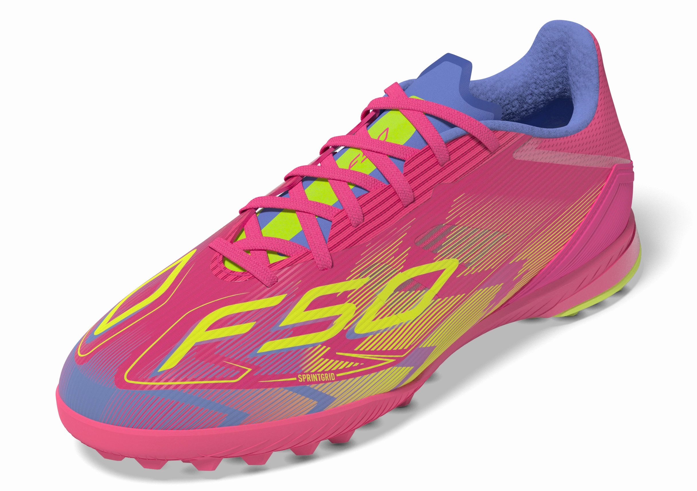 adidas F50 League TF Turf Shoes - LucPink/ Blufus/ Luclem
