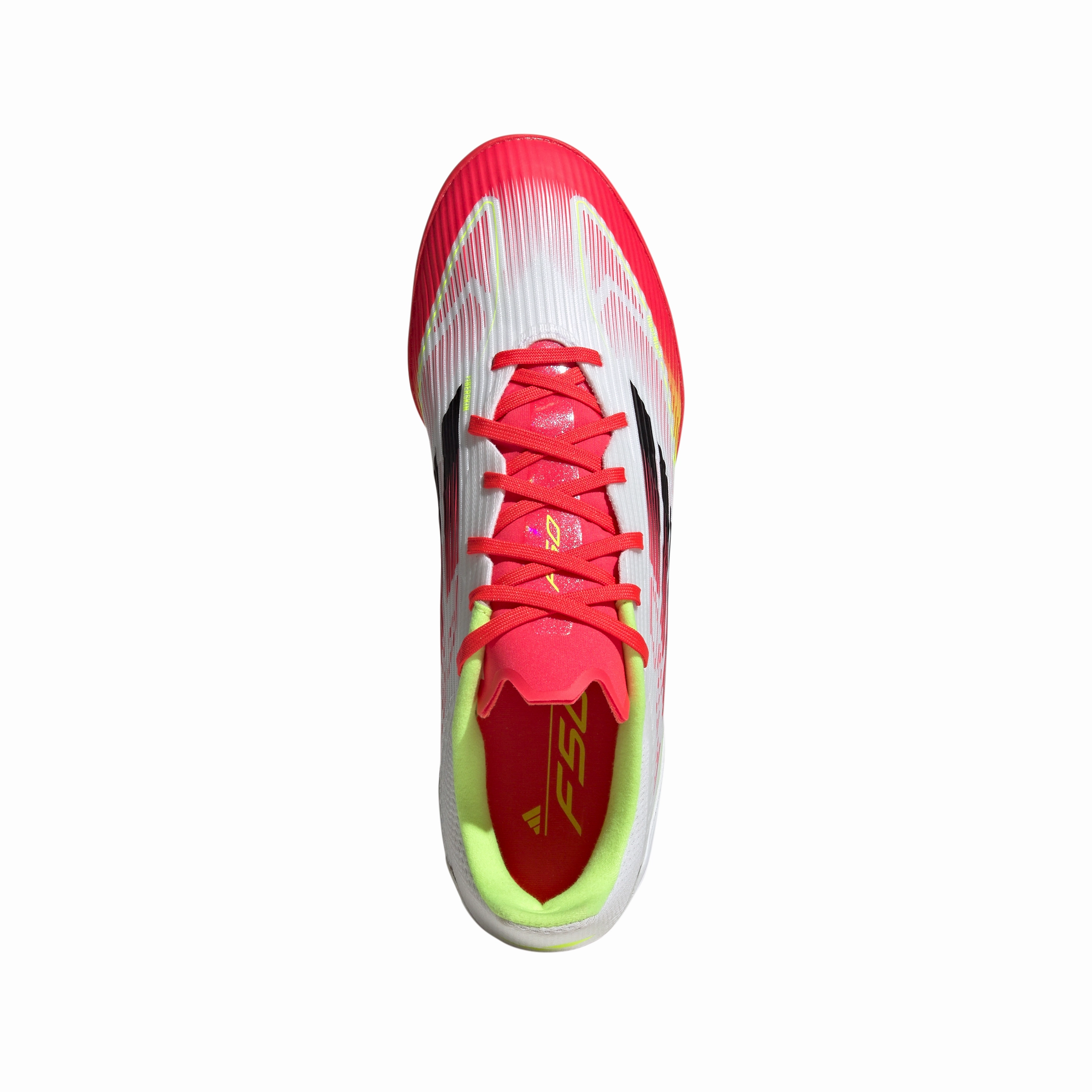 adidas F50 League TF Turf Soccer Shoes - ftwr white/core black/solar yellow