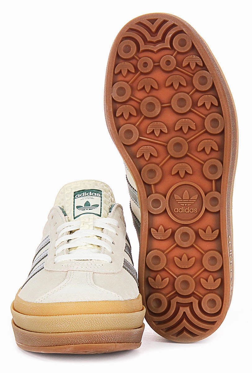 Adidas Gazelle Bold In Off White Silver For Women Shoes Adidas