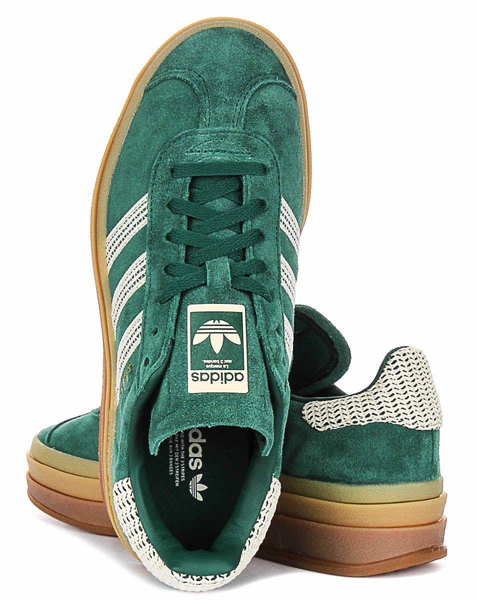 Adidas Gazelle Bold W In Green Gold For Women Shoes Adidas