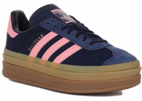 Adidas Gazelle Bold W In Navy Pink For Women Shoes Adidas