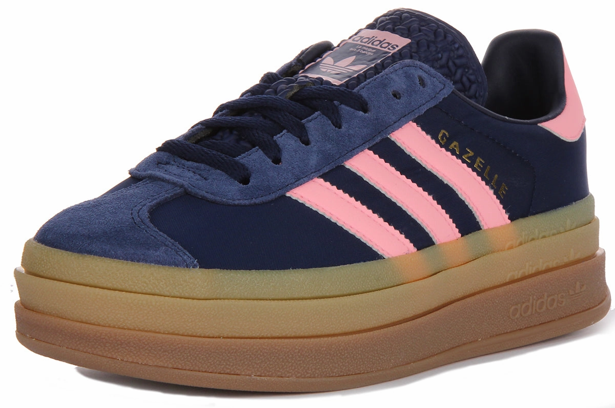 Adidas Gazelle Bold W In Navy Pink For Women Shoes Adidas