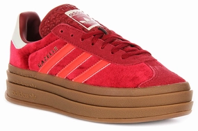 Adidas Gazelle Bold W In Red For Women Shoes Adidas