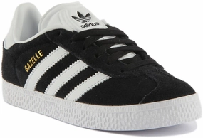 Adidas Gazelle C In Black White For Kids Shoes Adidas