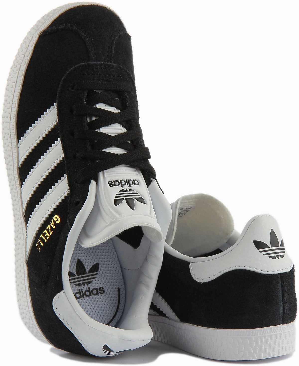 Adidas Gazelle C In Black White For Kids Shoes Adidas