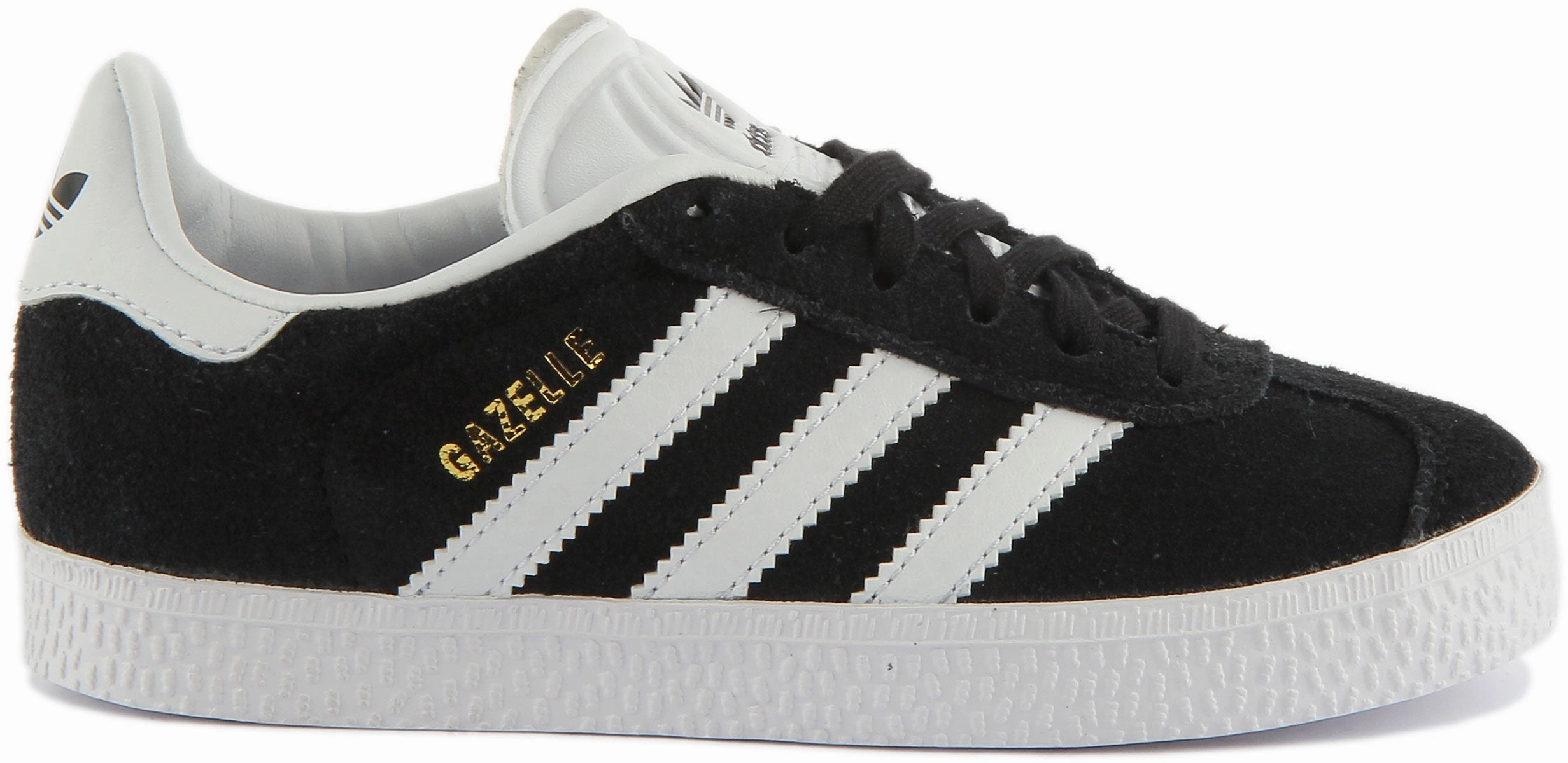 Adidas Gazelle C In Black White For Kids Shoes Adidas