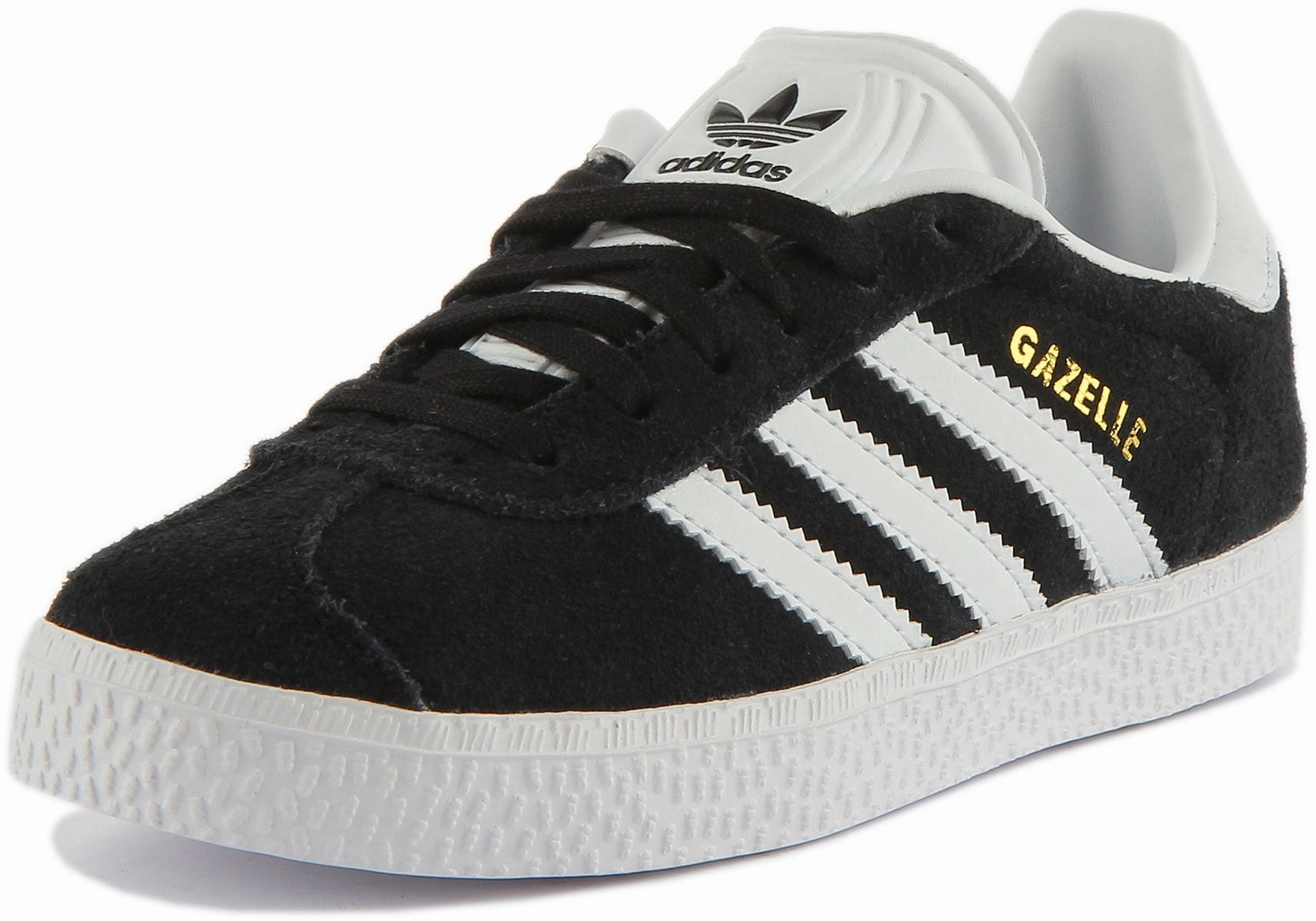 Adidas Gazelle C In Black White For Kids Shoes Adidas