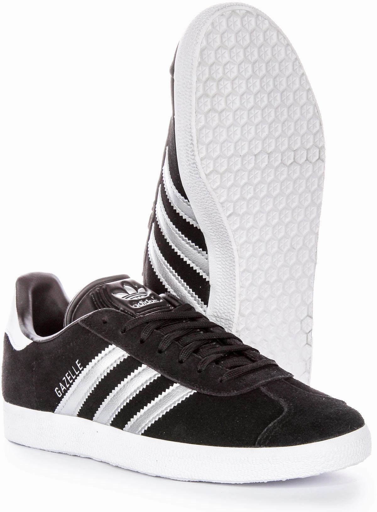 Adidas Gazelle In Black Silver For Women Shoes Adidas