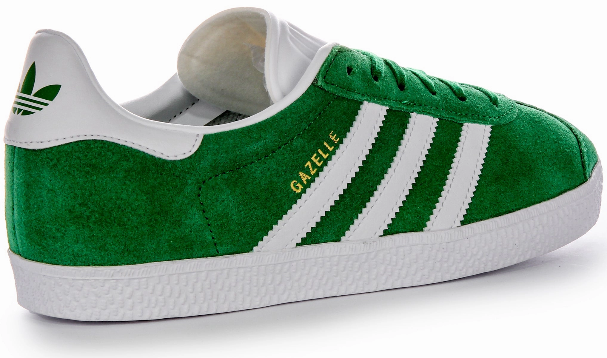 Adidas Gazelle In Green For Junior Shoes Adidas