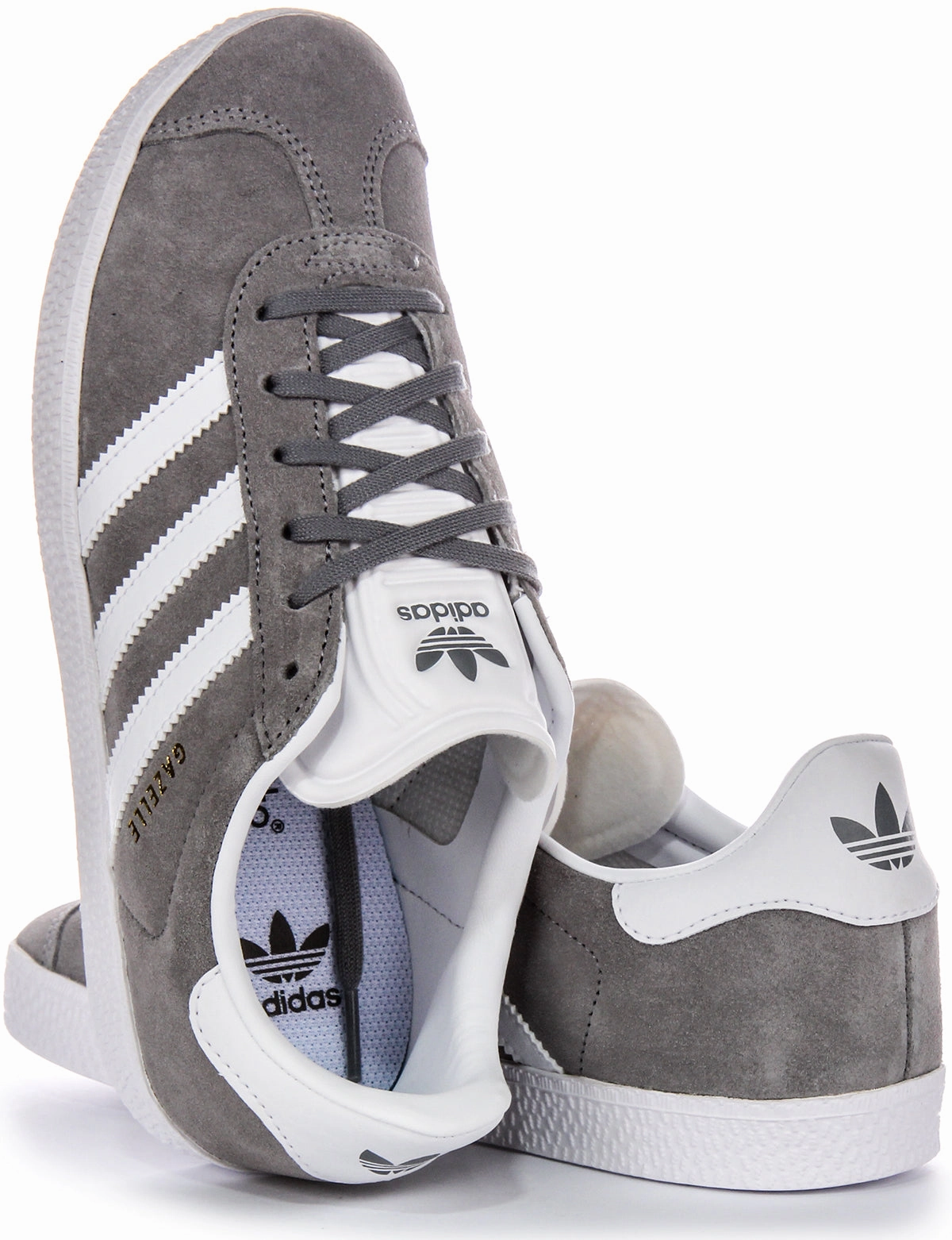 Adidas Gazelle In Grey White For Youth Shoes Adidas