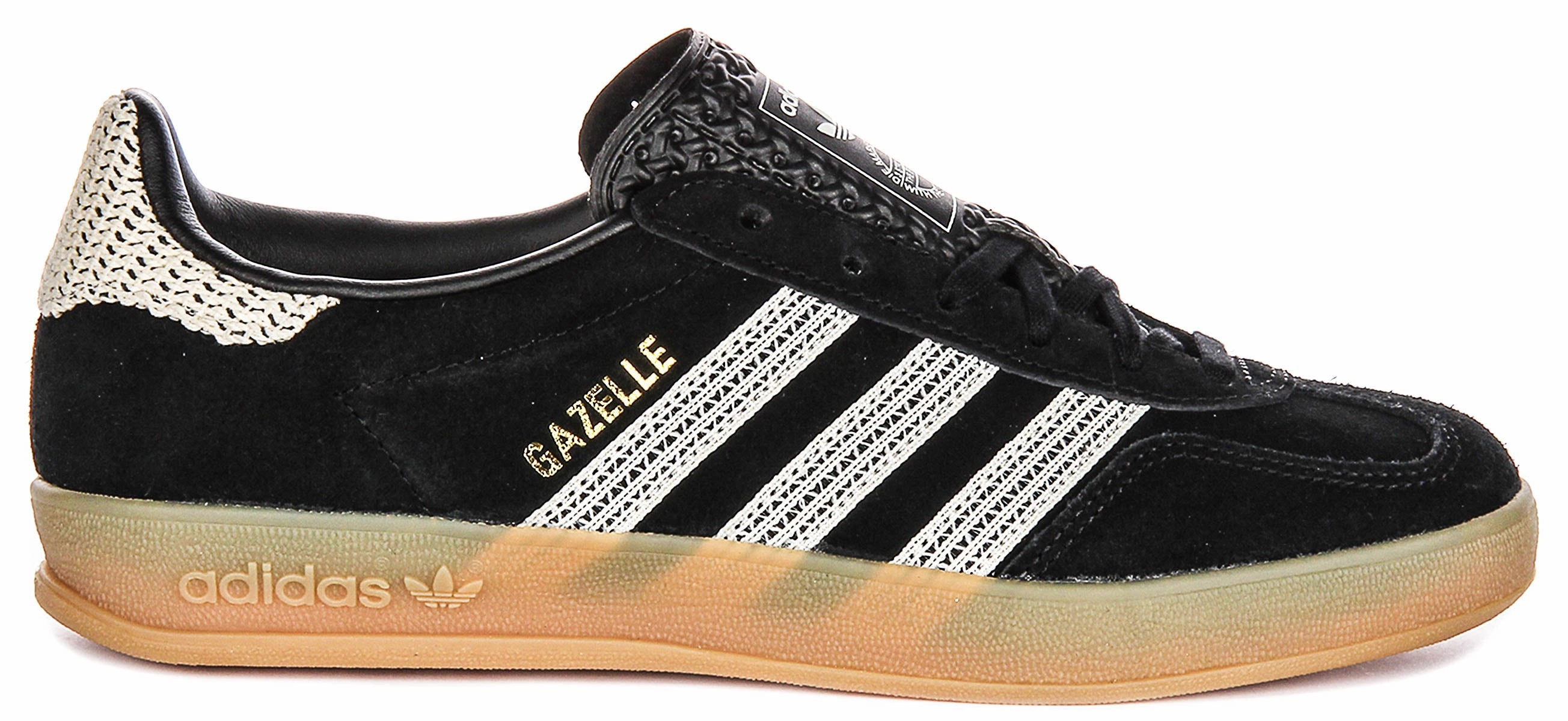 Adidas Gazelle Indoor In Black White For Women Shoes Adidas