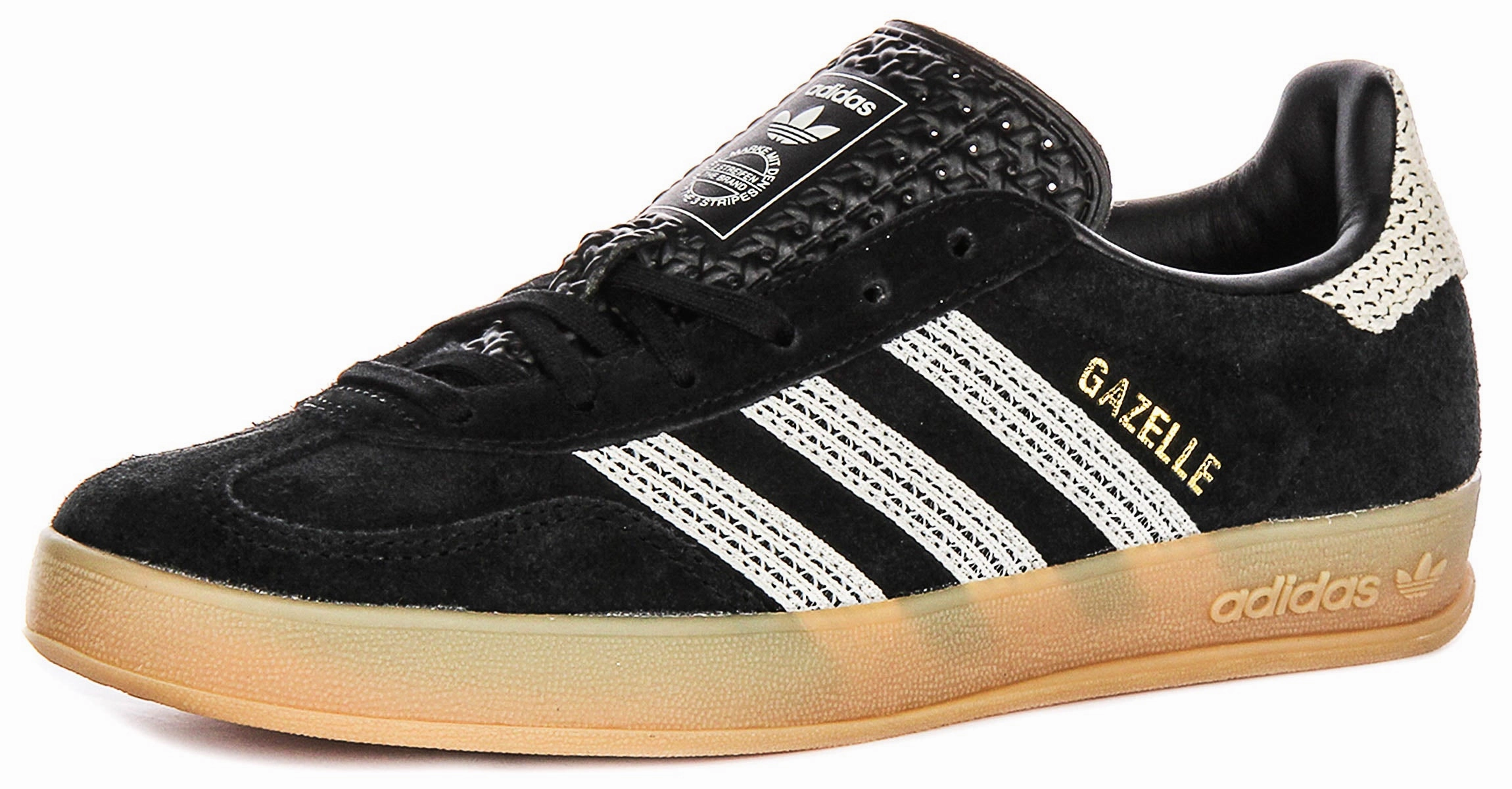 Adidas Gazelle Indoor In Black White For Women Shoes Adidas