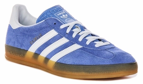 Adidas Gazelle Indoor In Blue White Shoes Adidas