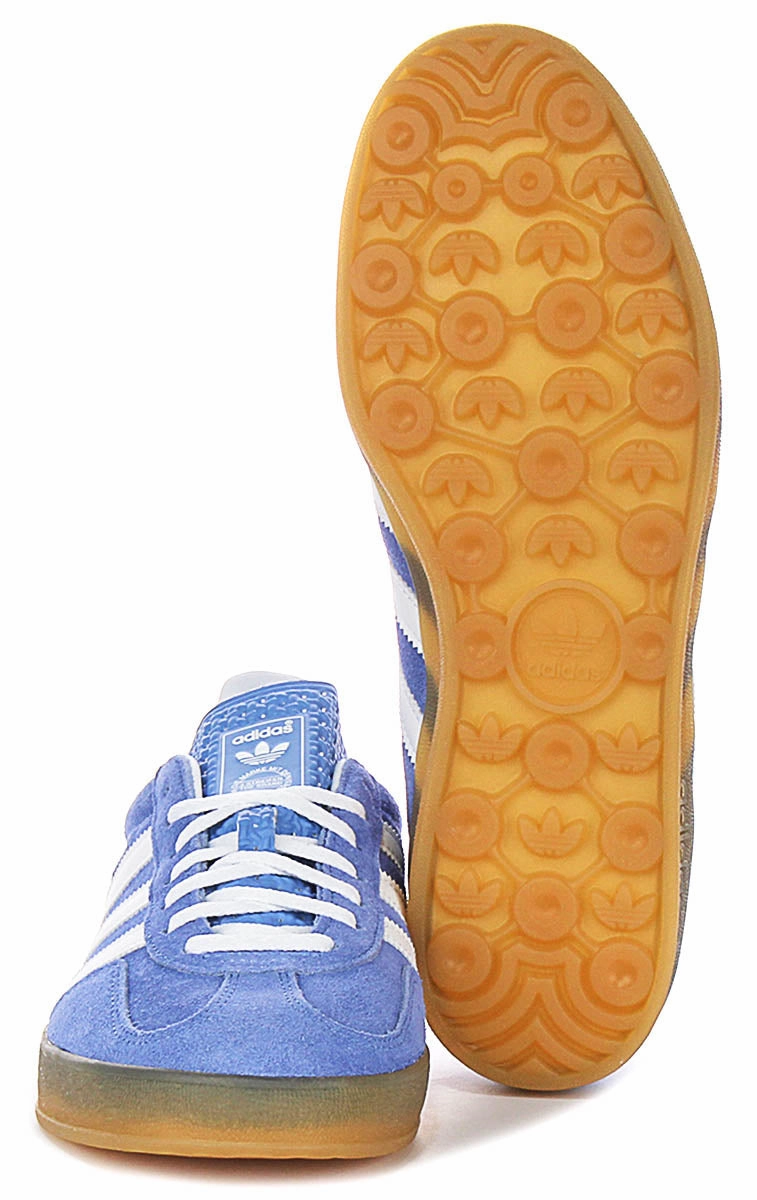 Adidas Gazelle Indoor In Blue White Shoes Adidas
