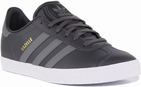 Adidas Gazelle J In Grey For Youth Shoes Adidas