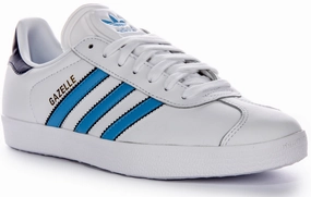 Adidas Gazelle Orginal In White Blue For Men Shoes Adidas
