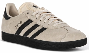 Adidas Gazelle X Messi In Beige Black Shoes Adidas