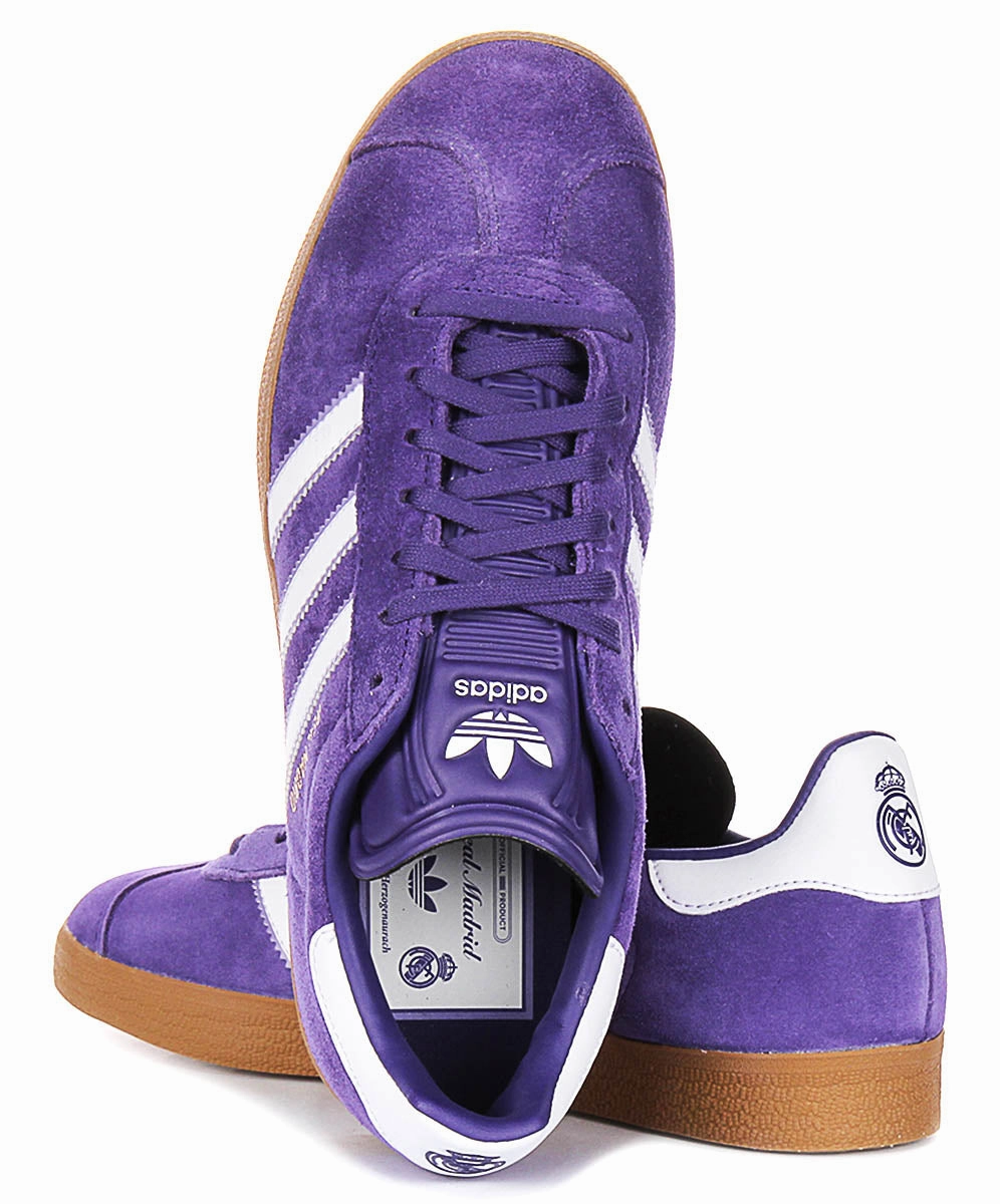 Adidas Gazelle X Real Madrid in Purple Shoes Adidas