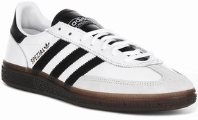 Adidas Handball Spezial In White Black Leather Shoes Adidas