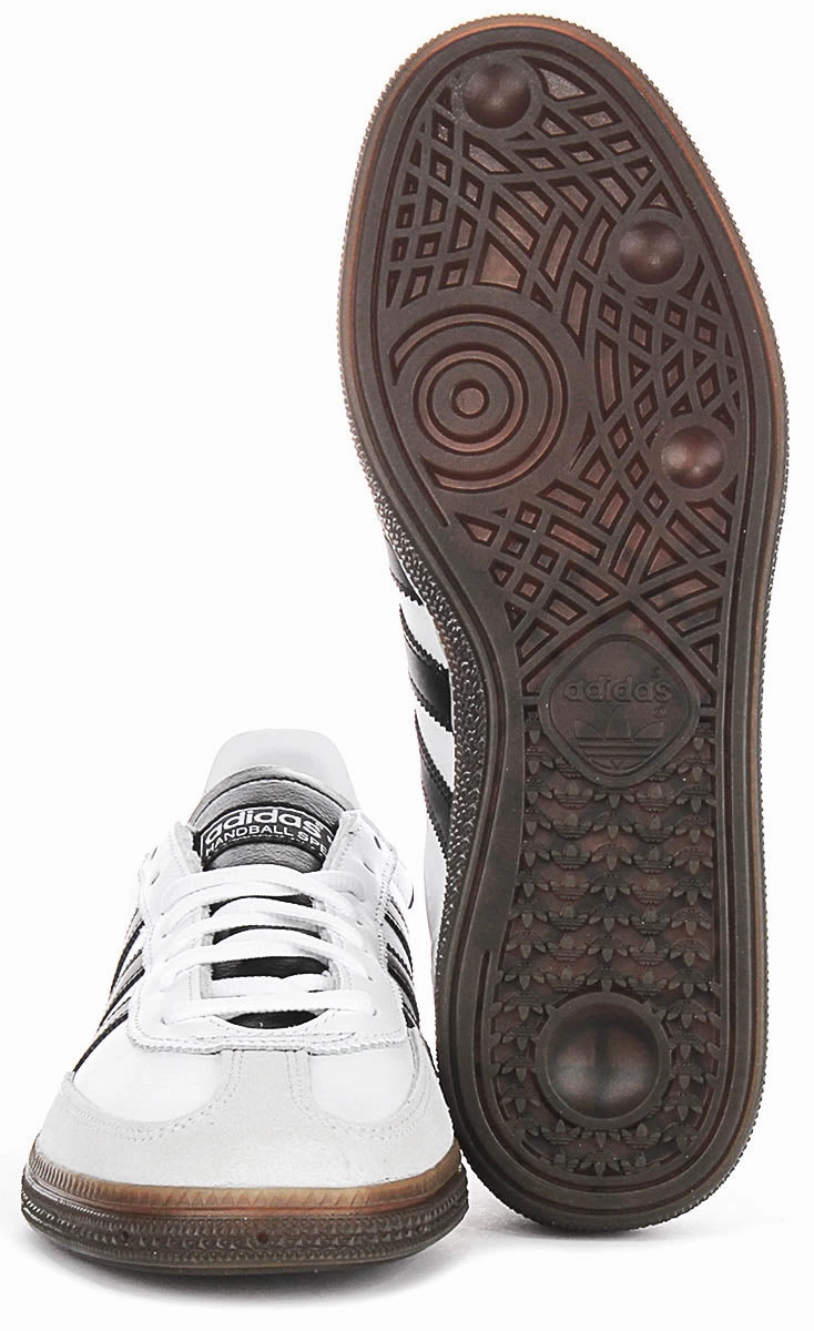 Adidas Handball Spezial In White Black Leather Shoes Adidas