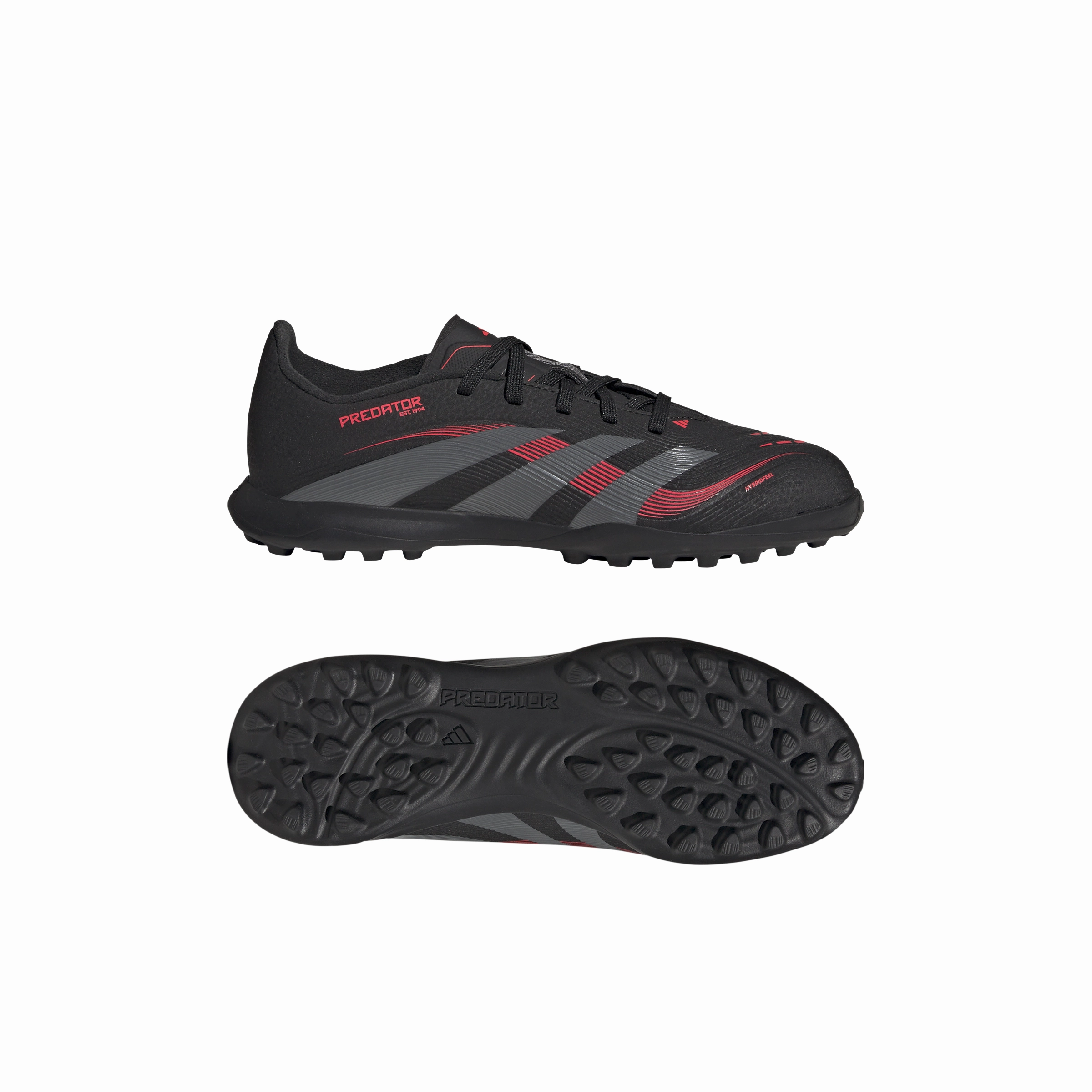 adidas Junior Predator League TF Turf - core black/grey four/lucid red