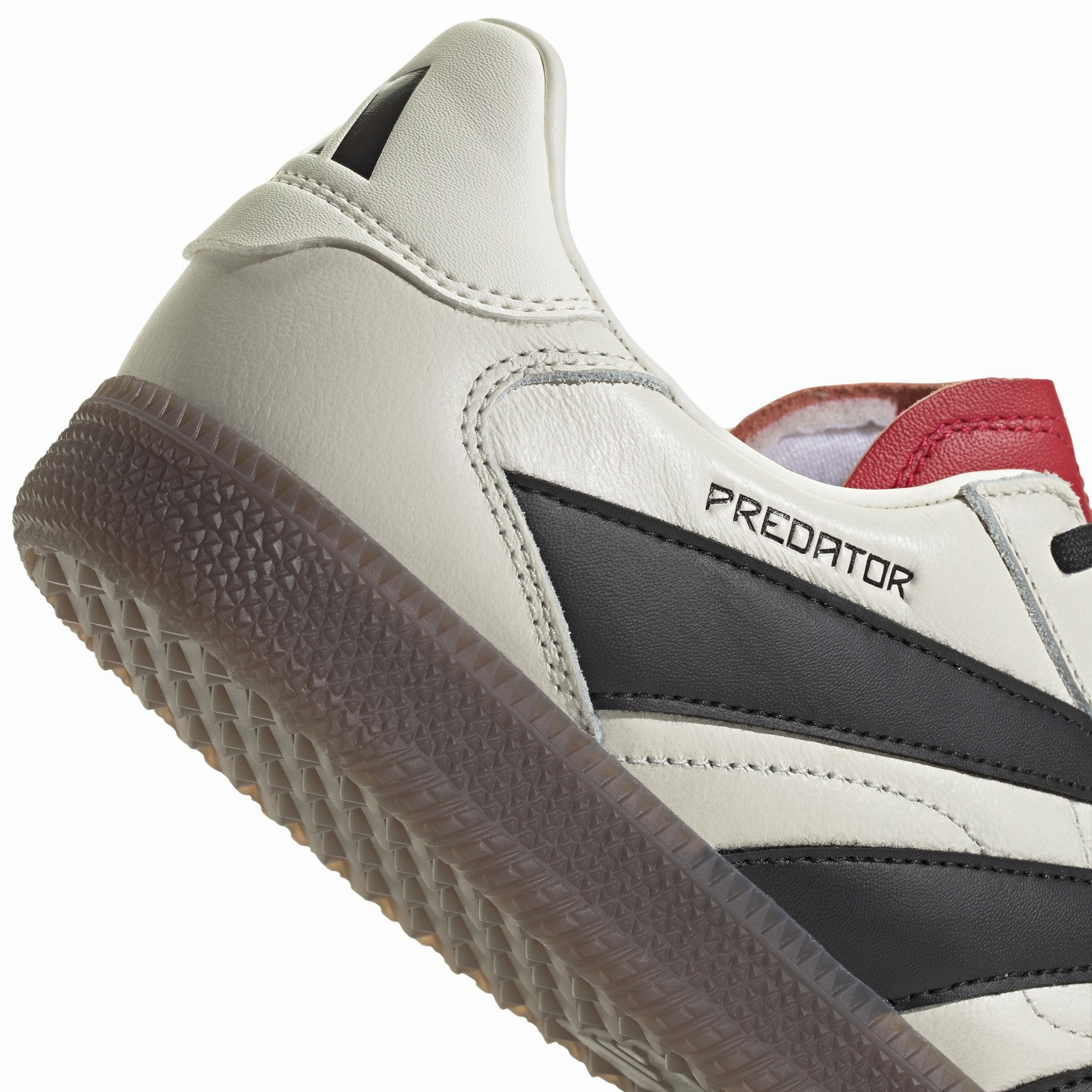 adidas Predator Freestyle Soccer Shoes - Off White/Core Black/Pure Ruby