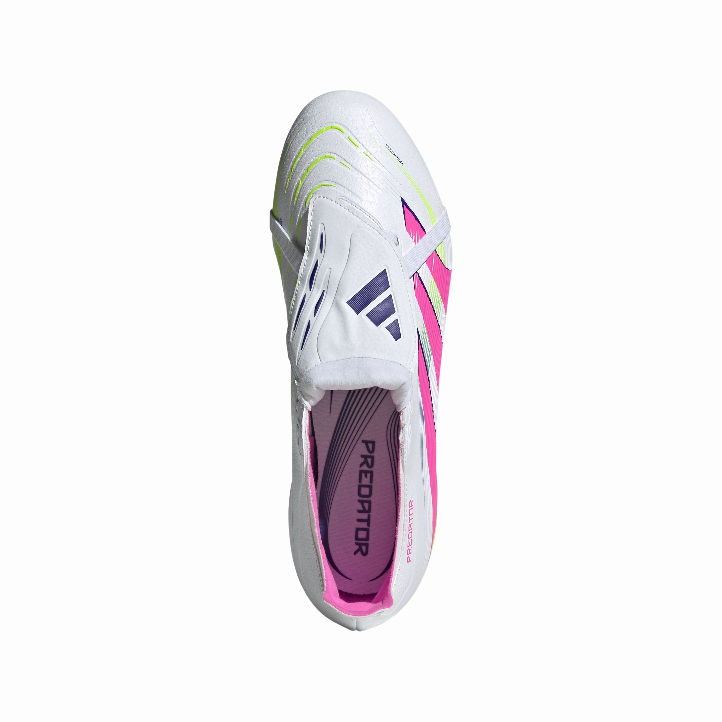 adidas Predator League Fold tongue FG/MG Soccer Cleat - FTWhite/LucPink/Luclem