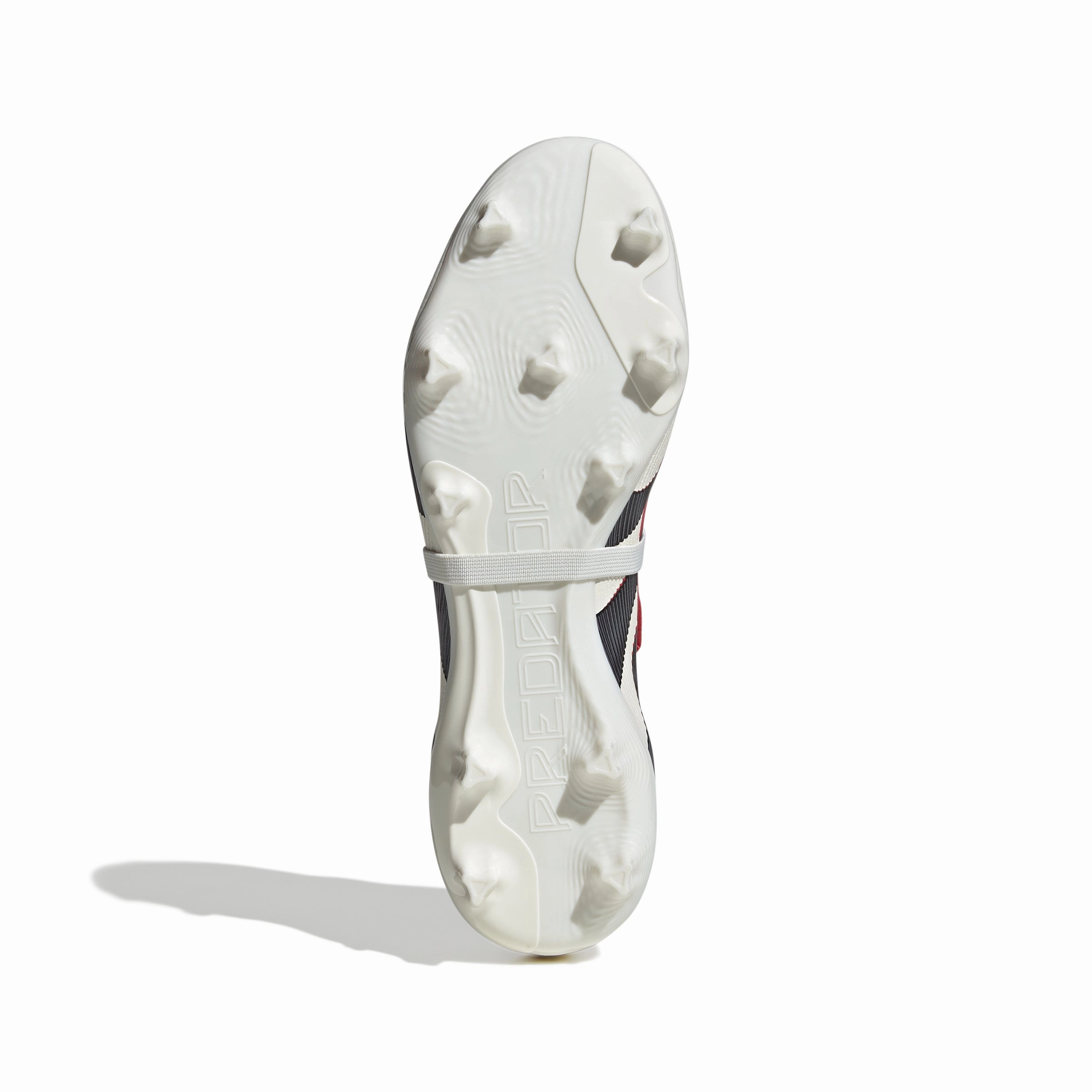 adidas Predator League Fold tongue FG/MG Soccer Cleat - Off White/Core Black/Pure Ruby