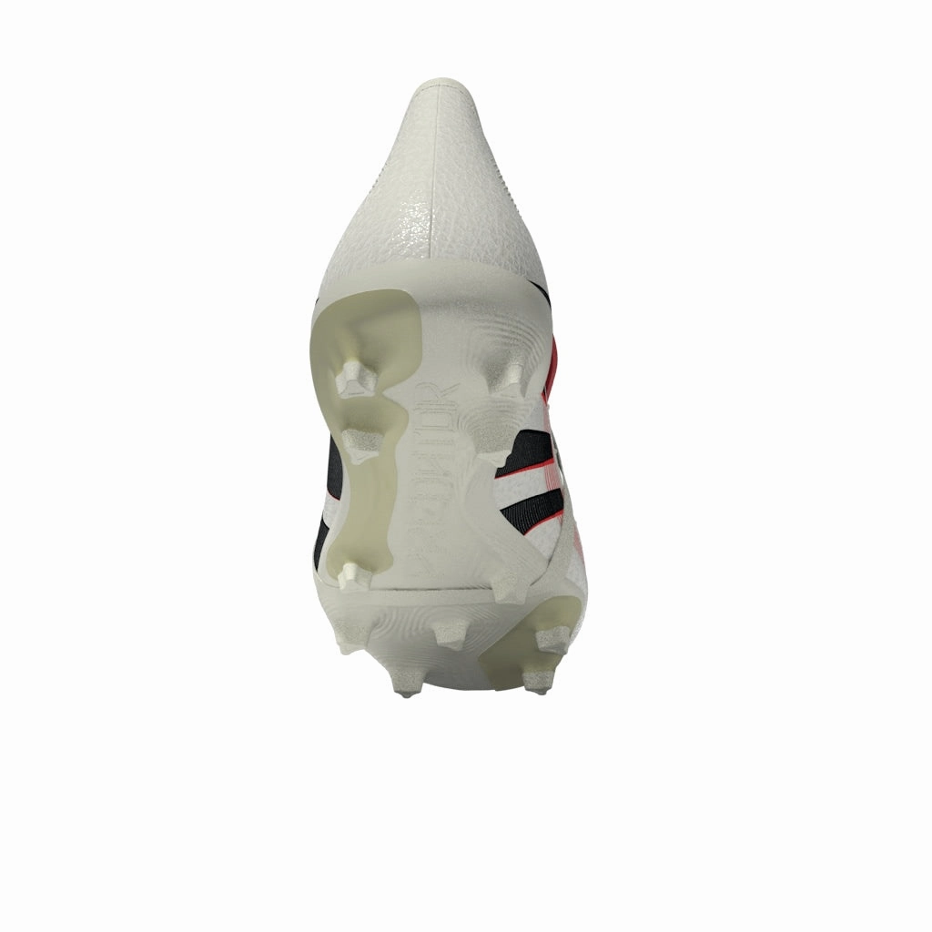 adidas Predator League Fold tongue FG/MG Soccer Cleat - Off White/Core Black/Pure Ruby
