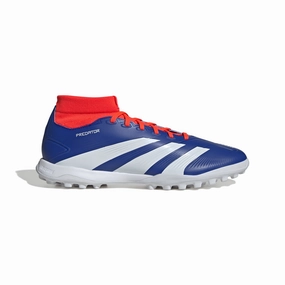 adidas Predator League MID TF Turf Soccer Shoes - LucBlu/ FTWhite/ Solar Red