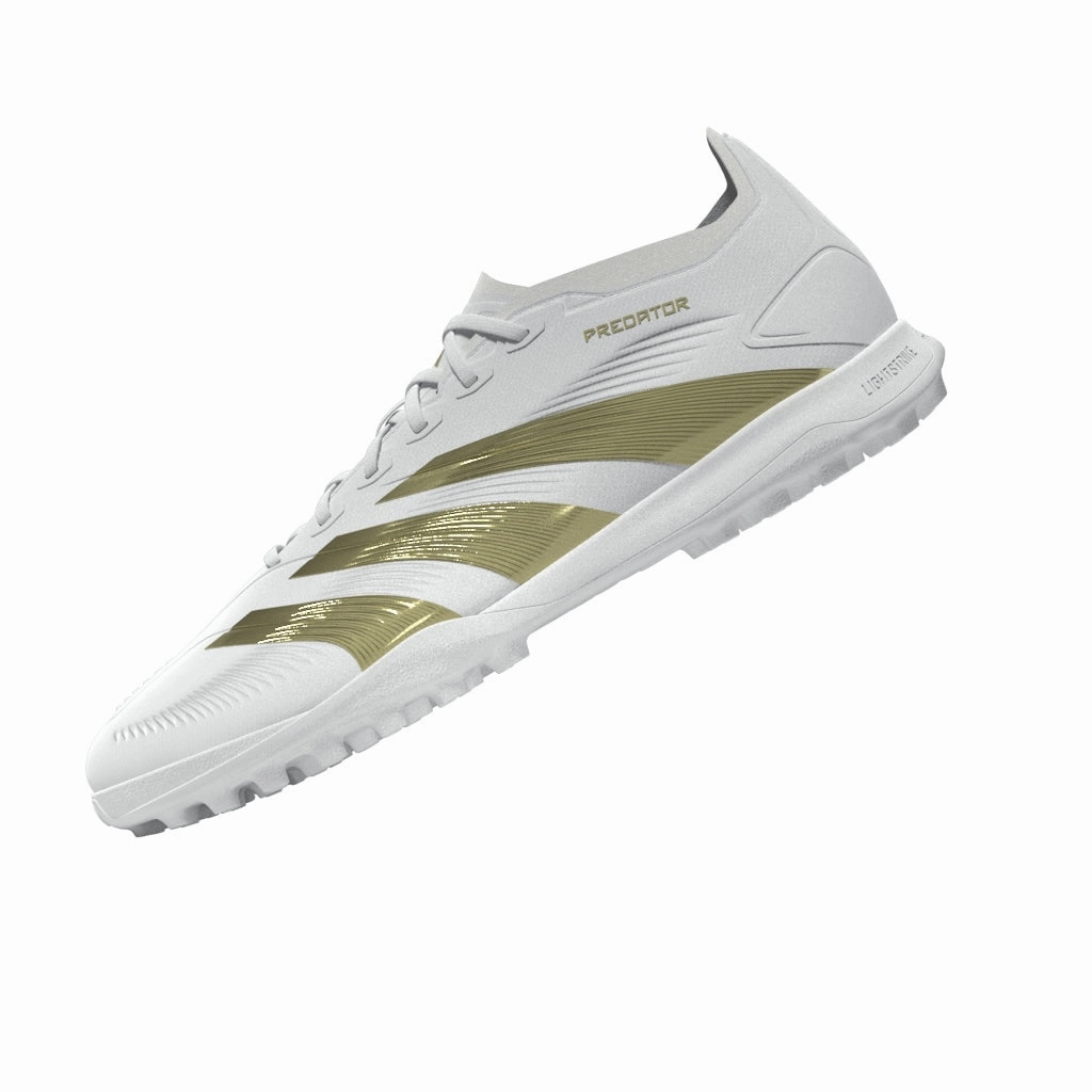 adidas Predator League TF Turf Soccer Cleat - White/ White/ Gold