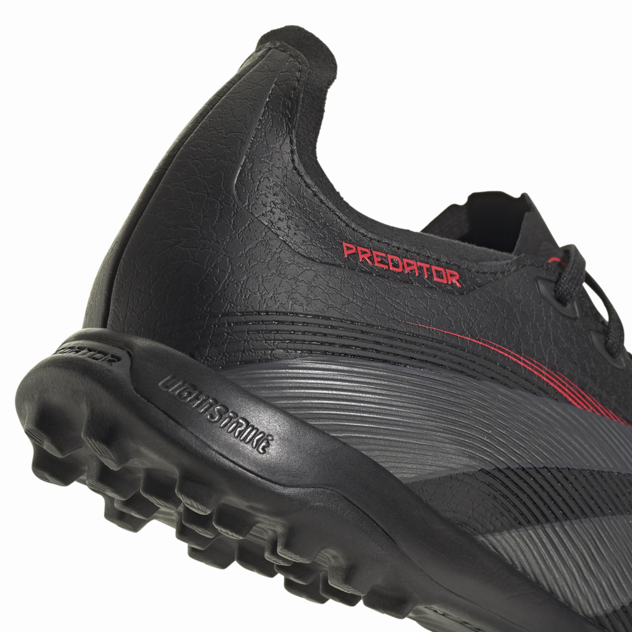 adidas Predator League TF Turf Soccer Shoes - core black/grey four/lucid red