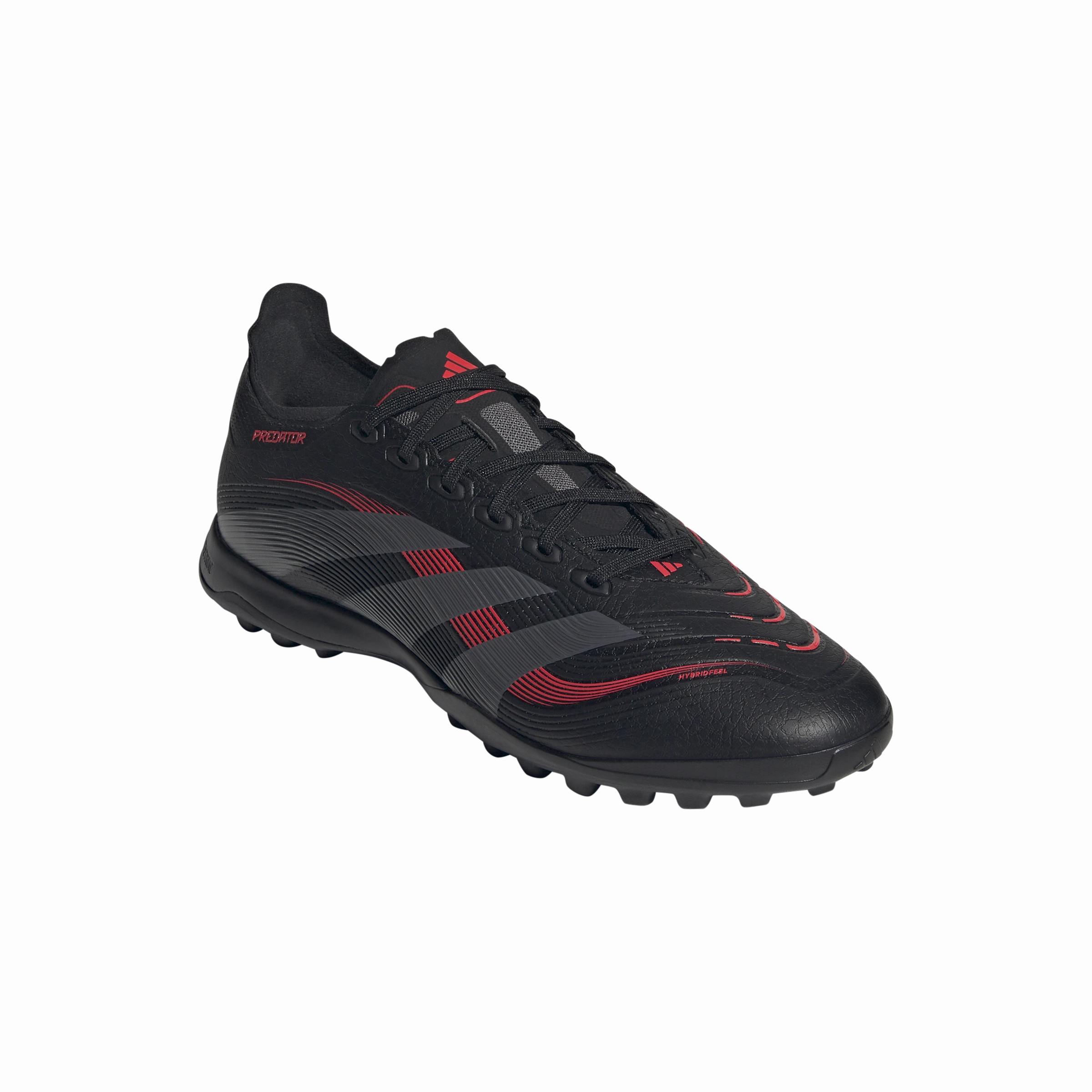 adidas Predator League TF Turf Soccer Shoes - core black/grey four/lucid red
