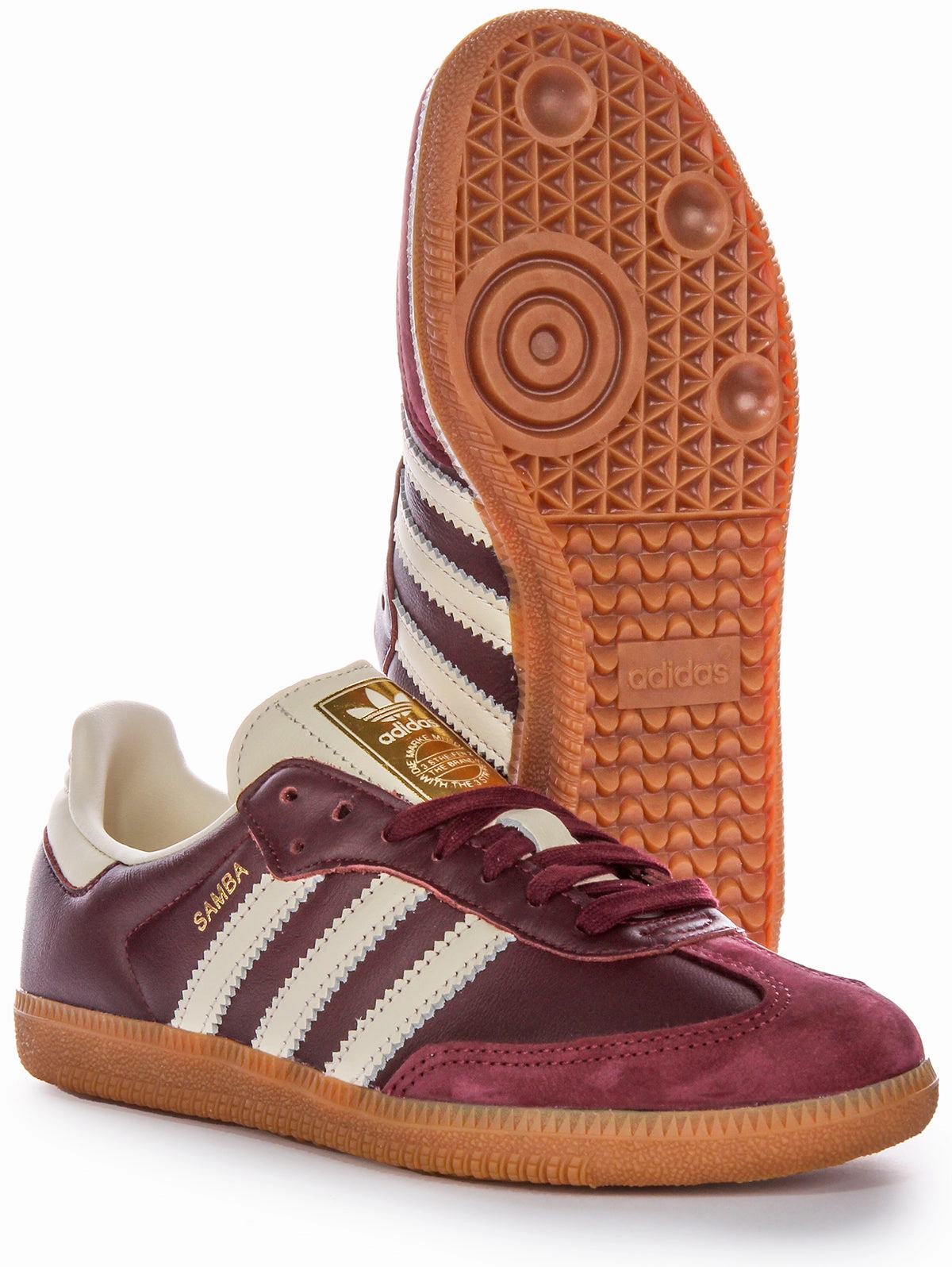Adidas Samba OG In Maroon Shoes Adidas