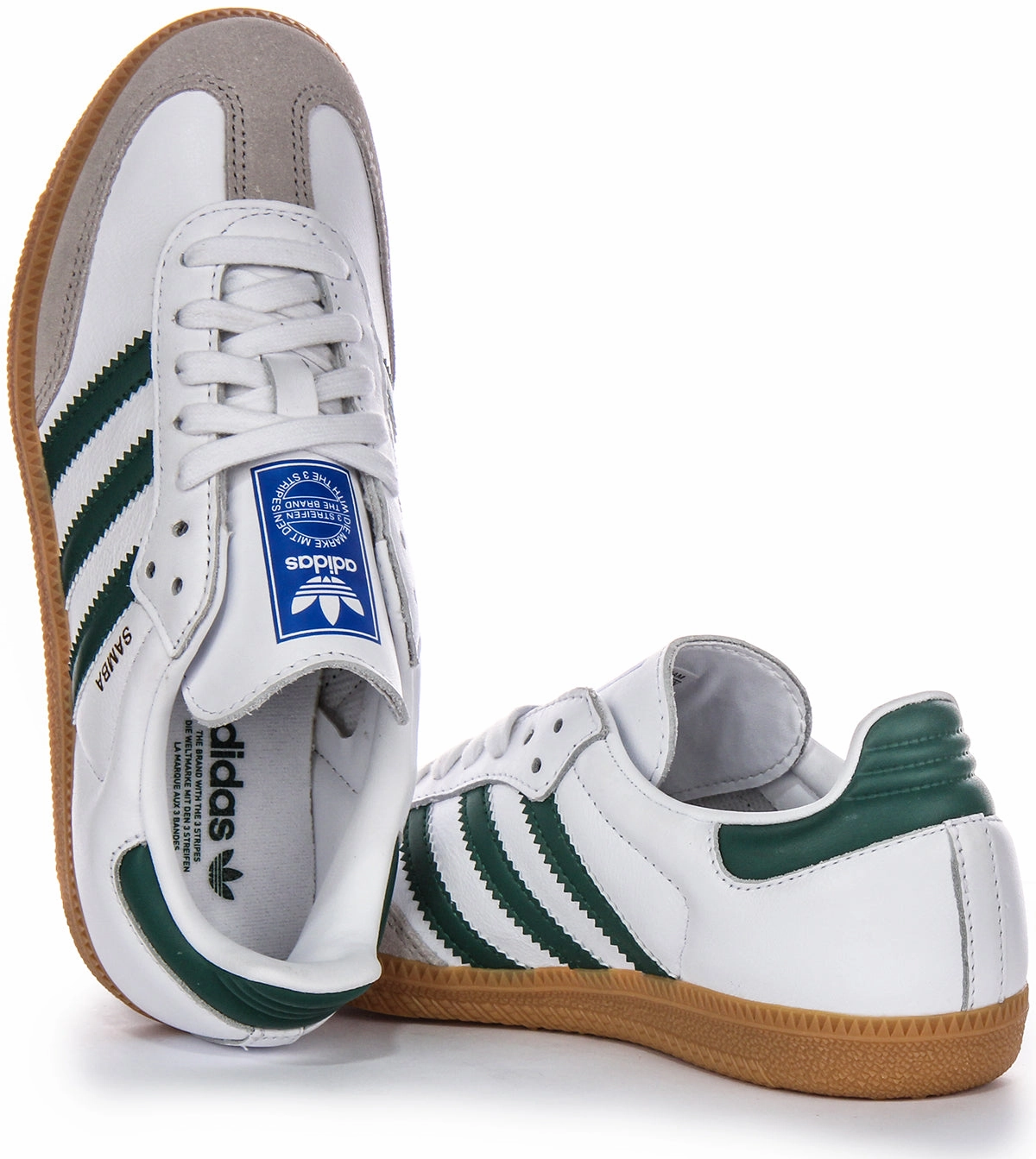 Adidas Samba OG In White Green Shoes Adidas