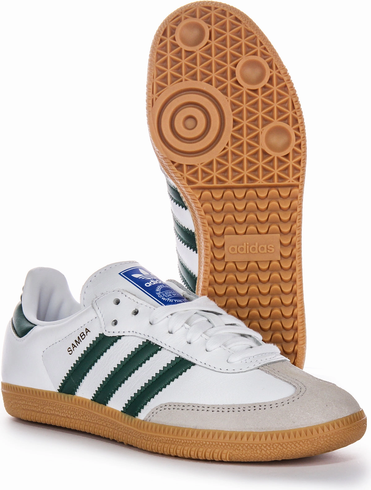 Adidas Samba OG In White Green Shoes Adidas