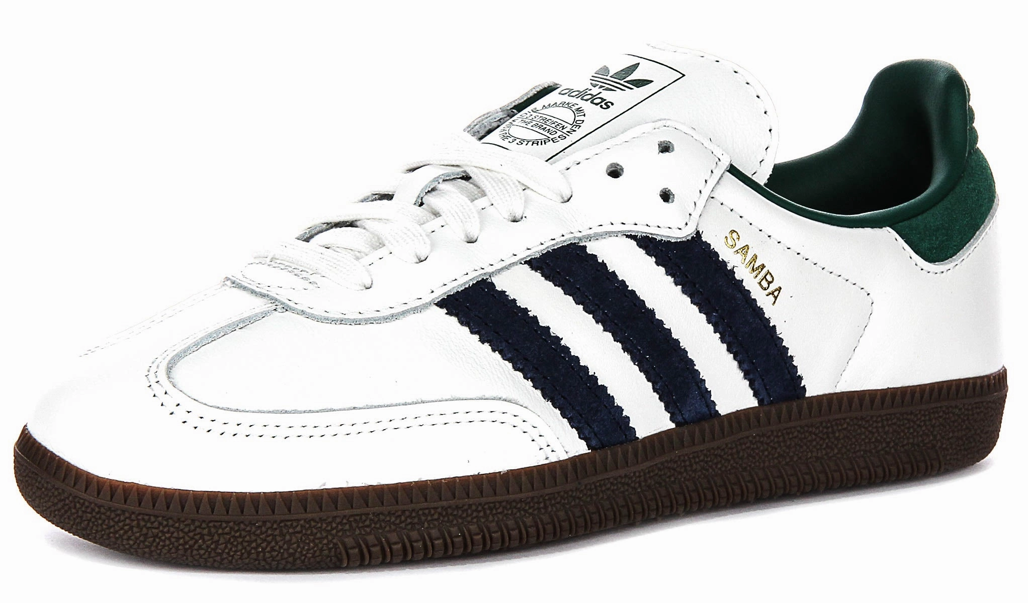 Adidas Samba OG In White Navy Green for Women Shoes Adidas