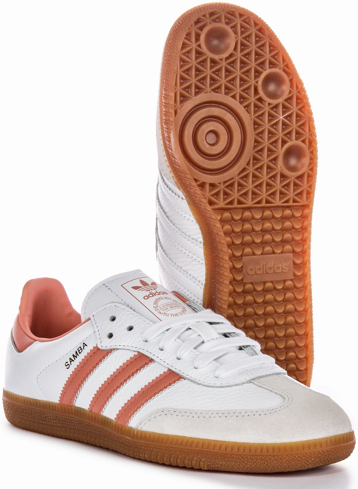 Adidas Samba OG In White Pink For Women Shoes Adidas