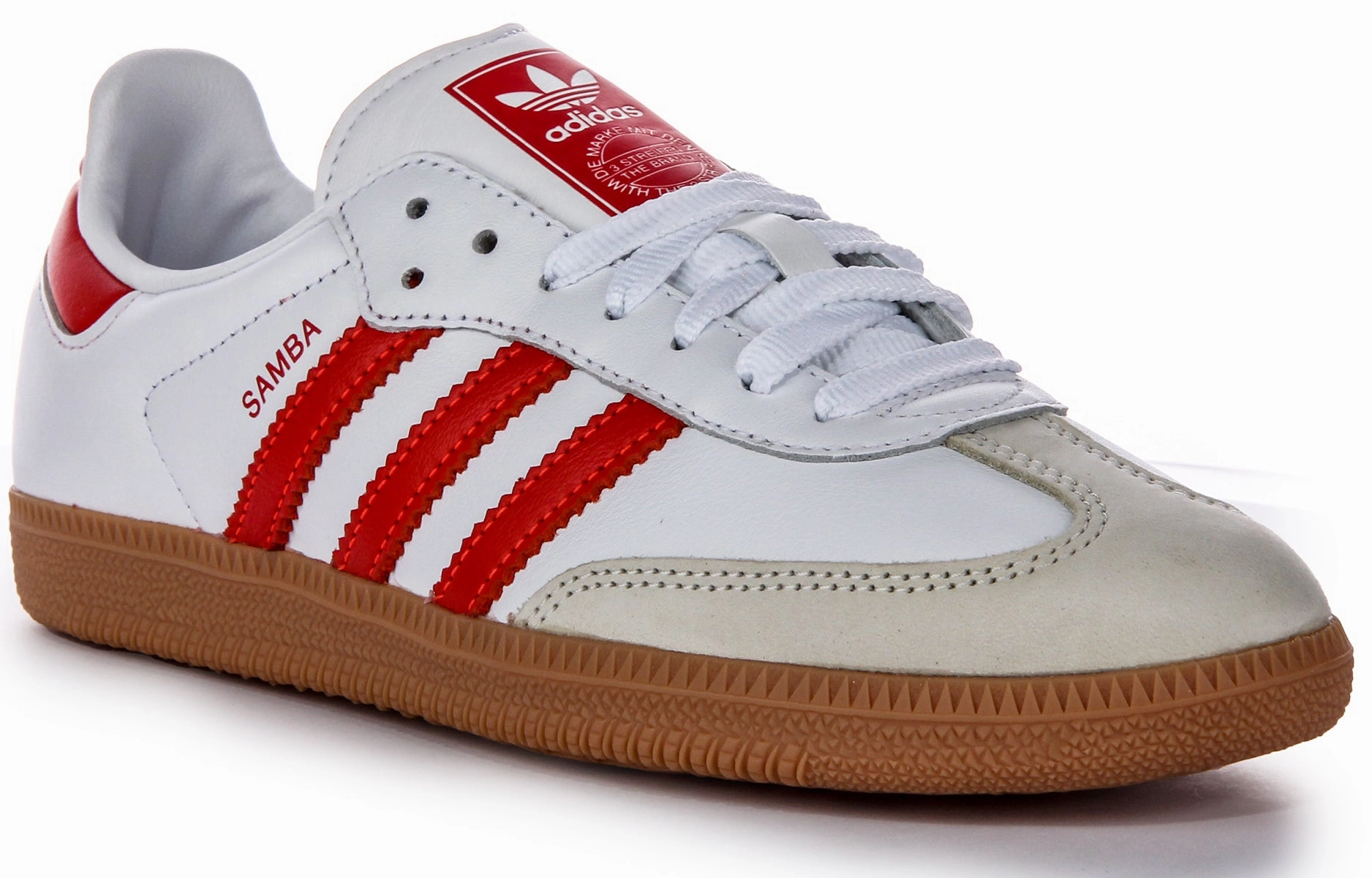 Adidas Samba OG In White Red For Women Shoes Adidas