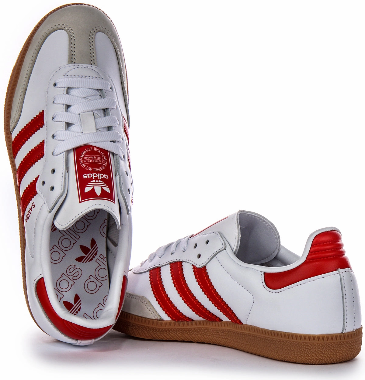 Adidas Samba OG In White Red For Women Shoes Adidas
