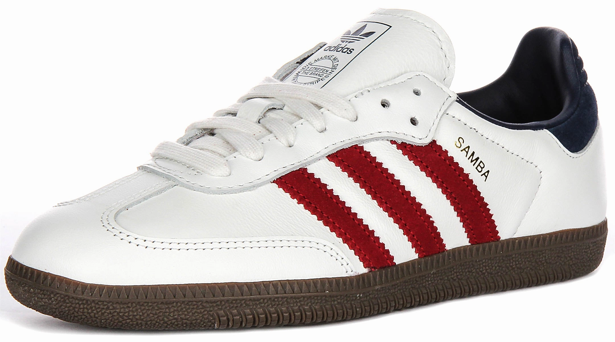 Adidas Samba OG In White Red Navy Shoes Adidas