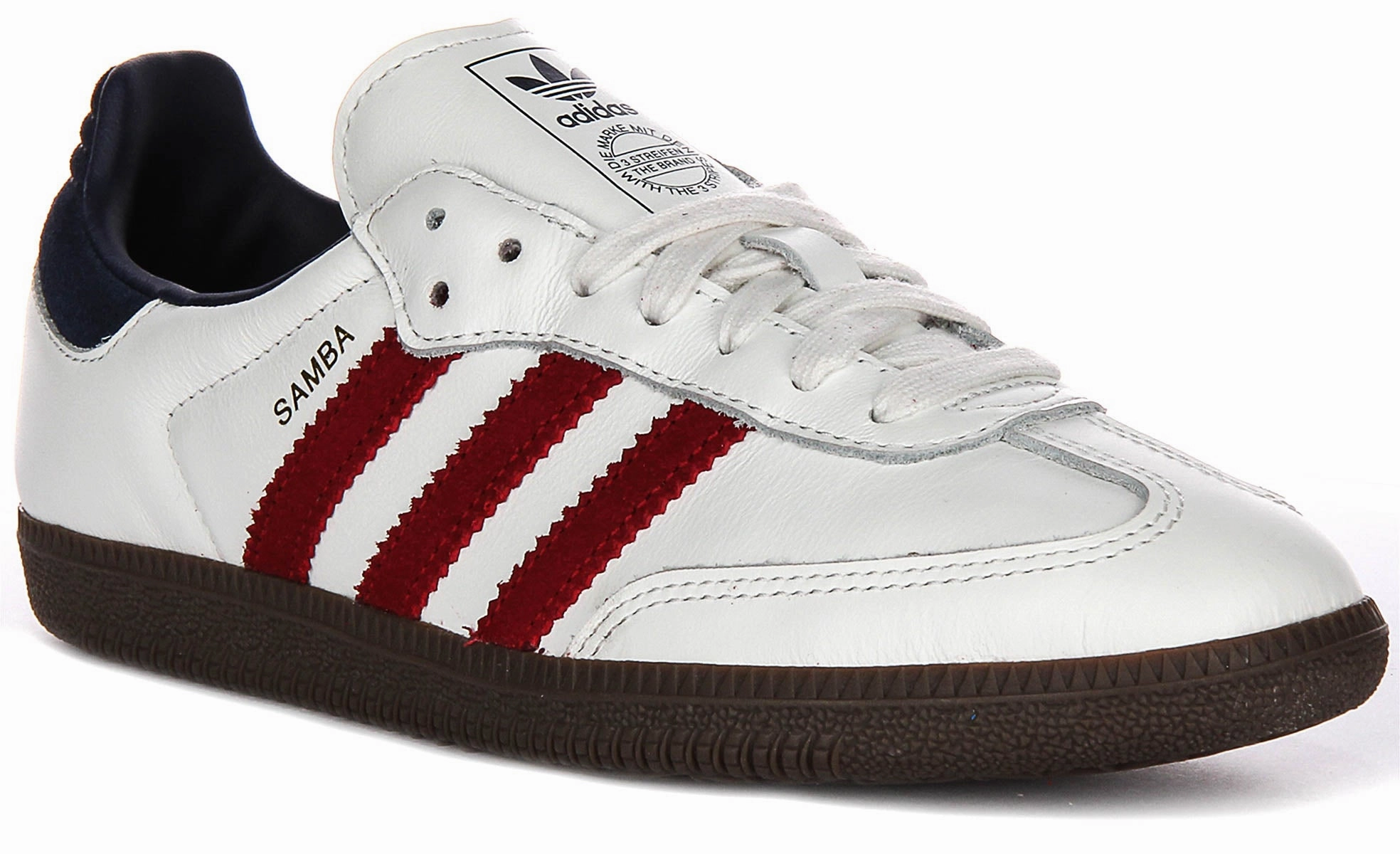 Adidas Samba OG In White Red Navy Shoes Adidas
