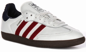 Adidas Samba OG In White Red Navy Shoes Adidas