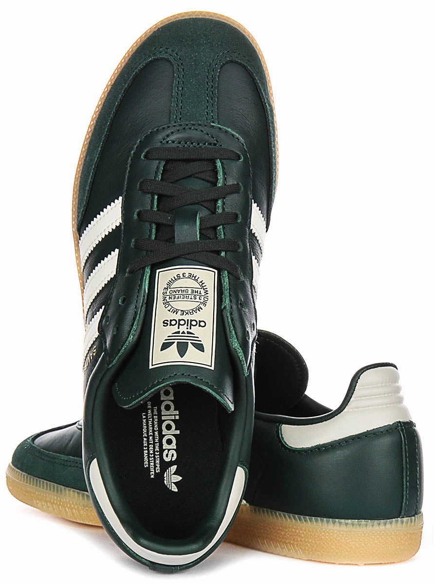 Adidas Samba OG J In Dark Green For Youth Shoes Adidas