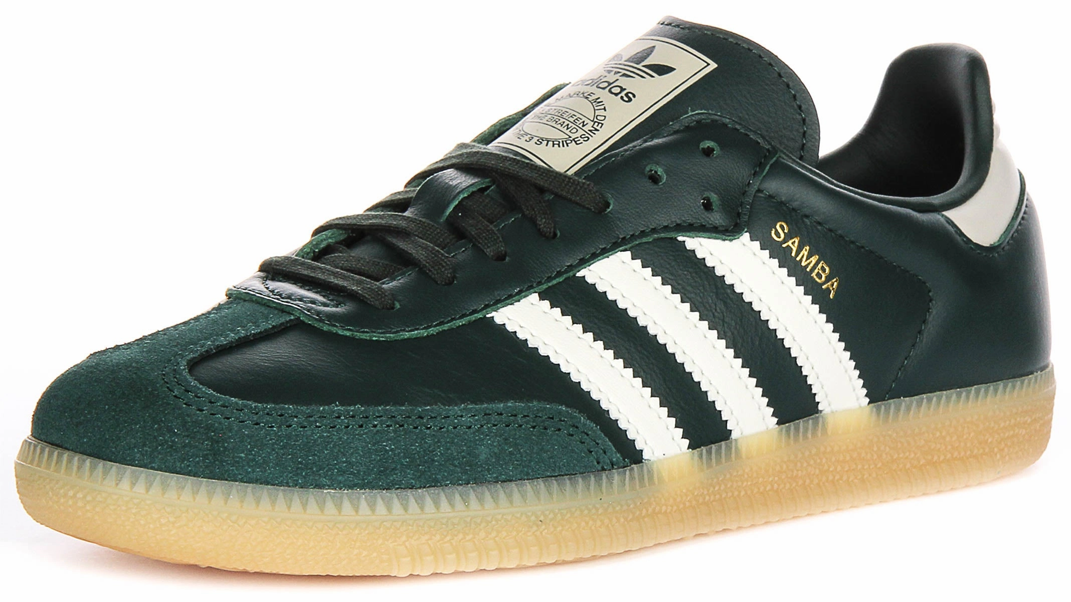 Adidas Samba OG J In Dark Green For Youth Shoes Adidas